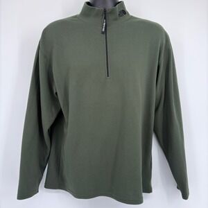The North Face‎ Men 1/2 Zip Pullover Base Layer Green M Mock Neck Athletic